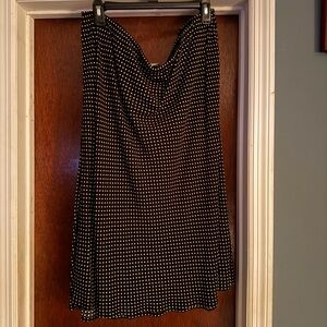 Ava & Vic Polka Dot Black and White A-Line Skirt